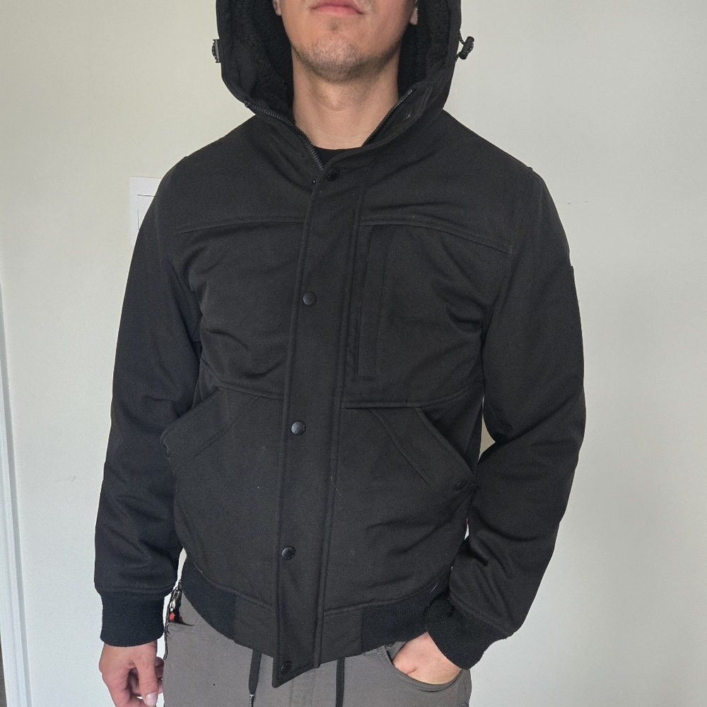Levi's Black Hooded Puffer Jacket
